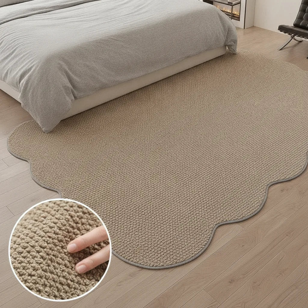 Tapis de chambre aspect sisal beige