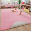 Tapis enfant velours uni antidérapant