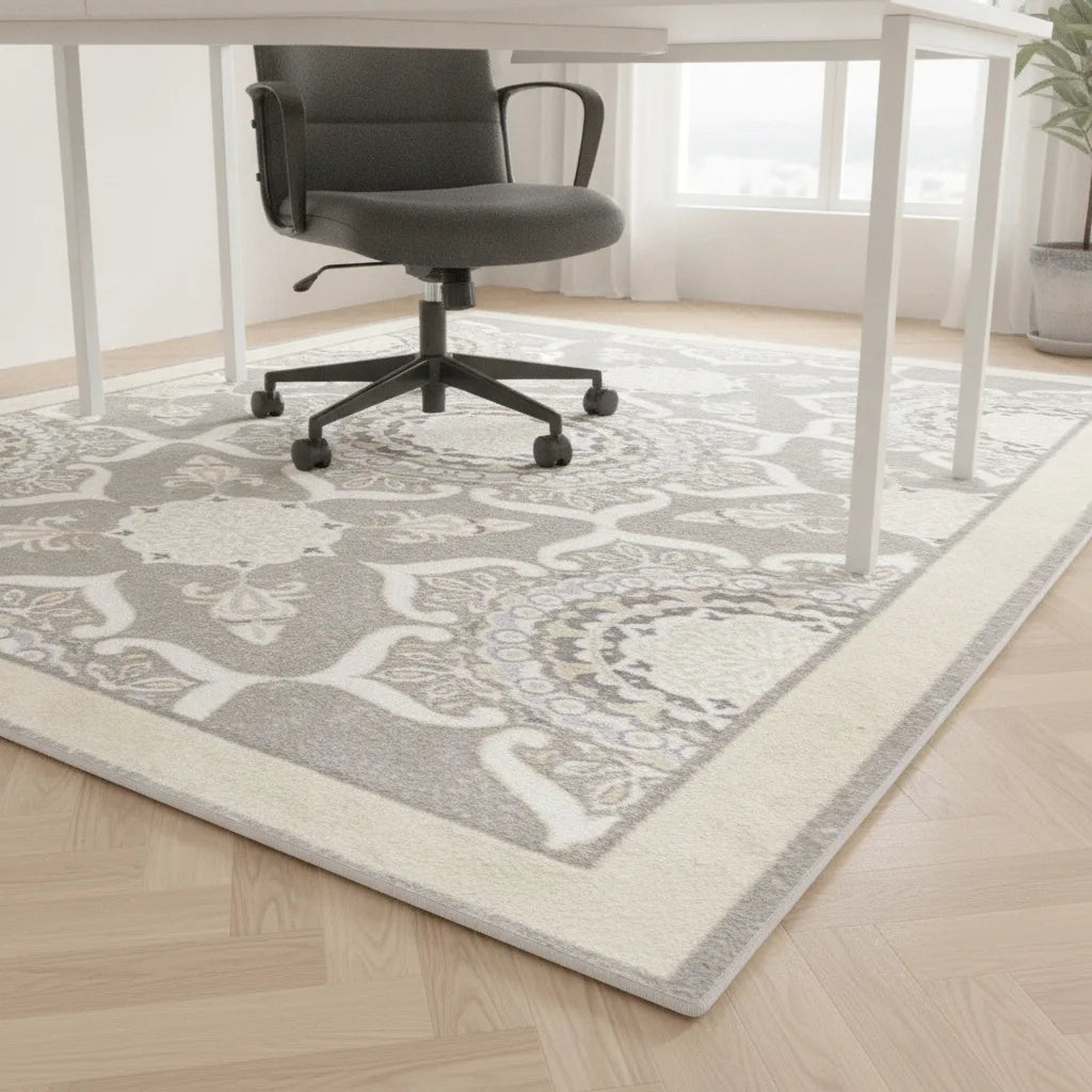 Tapis de bureau abstrait épais
