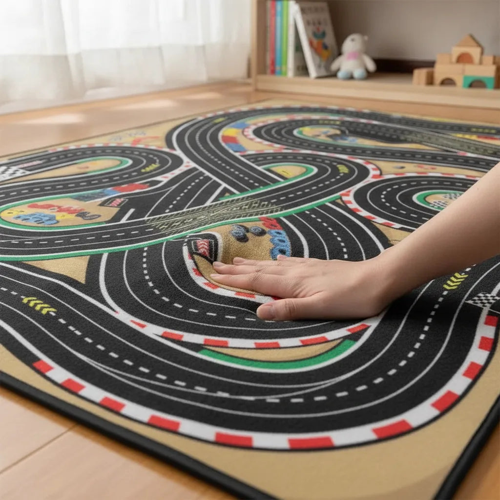 Tapis enfant circuit de voitures