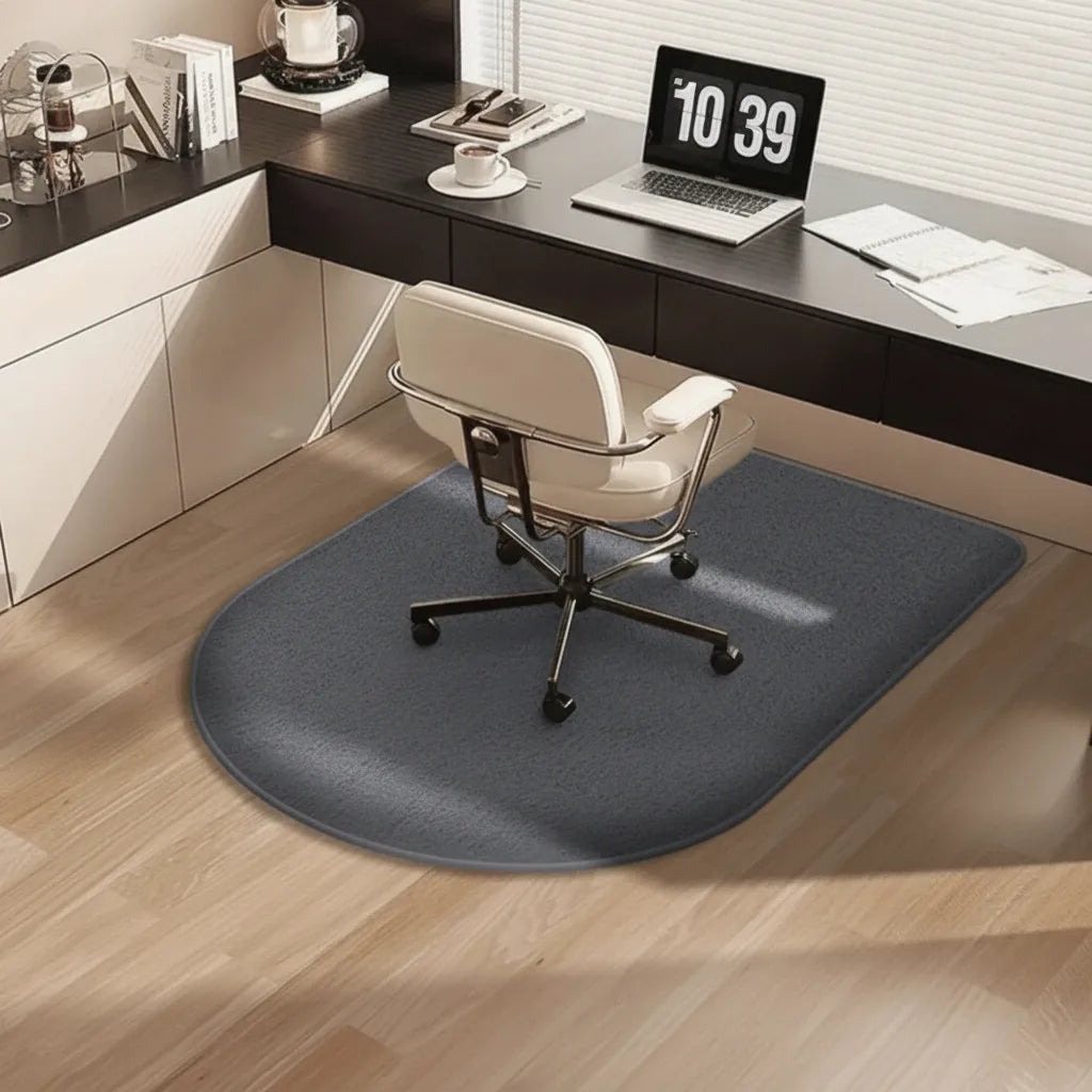 Tapis de bureau uni en flanelle épaisse