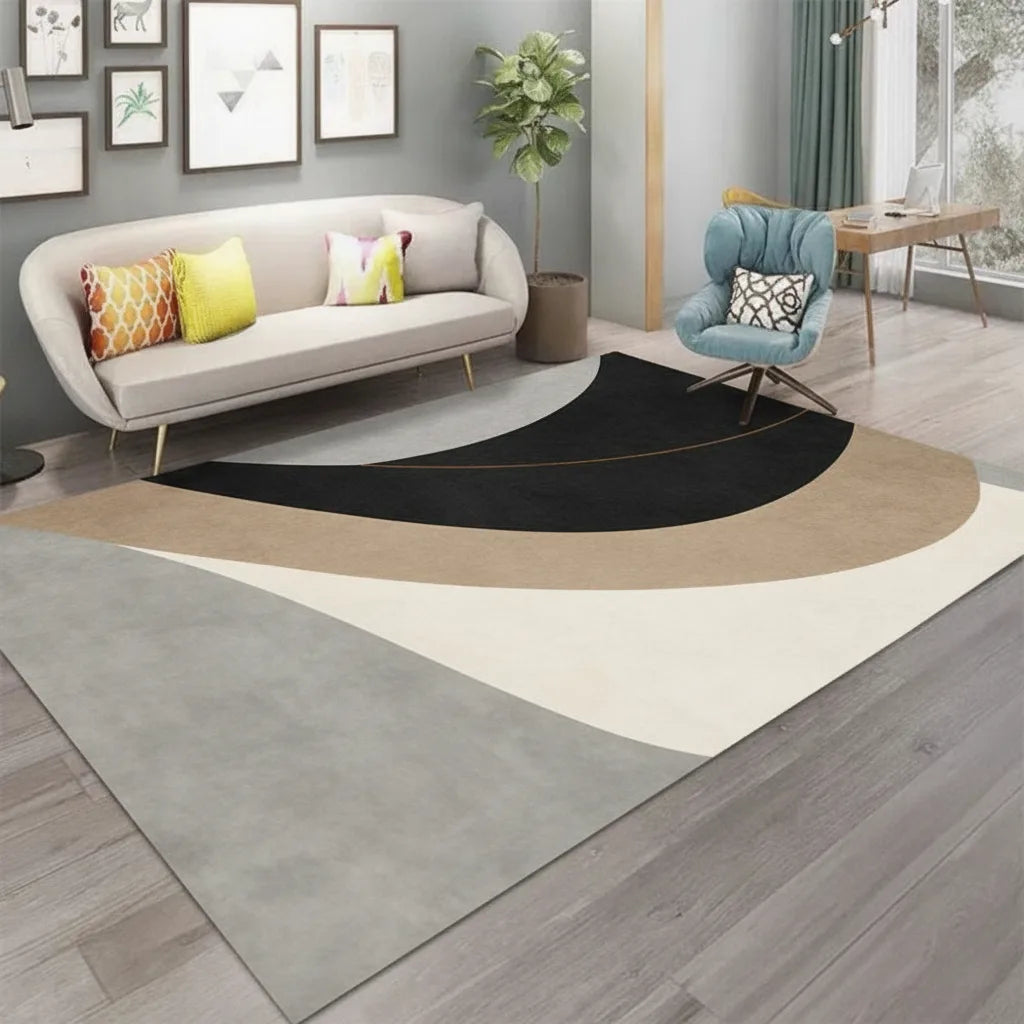 Tapis salon géométrique moderne