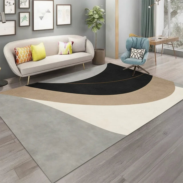 Tapis salon géométrique moderne