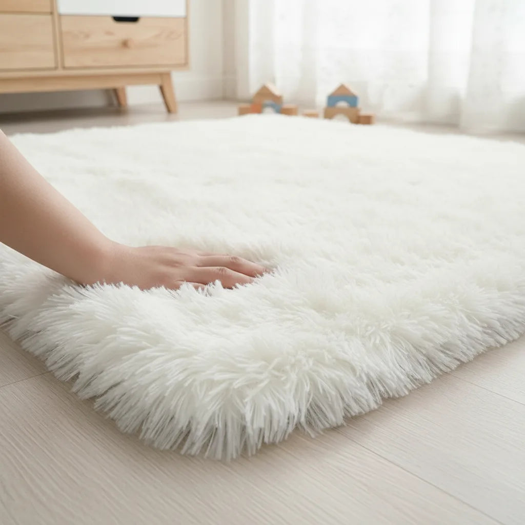 Tapis enfant fourrure douce