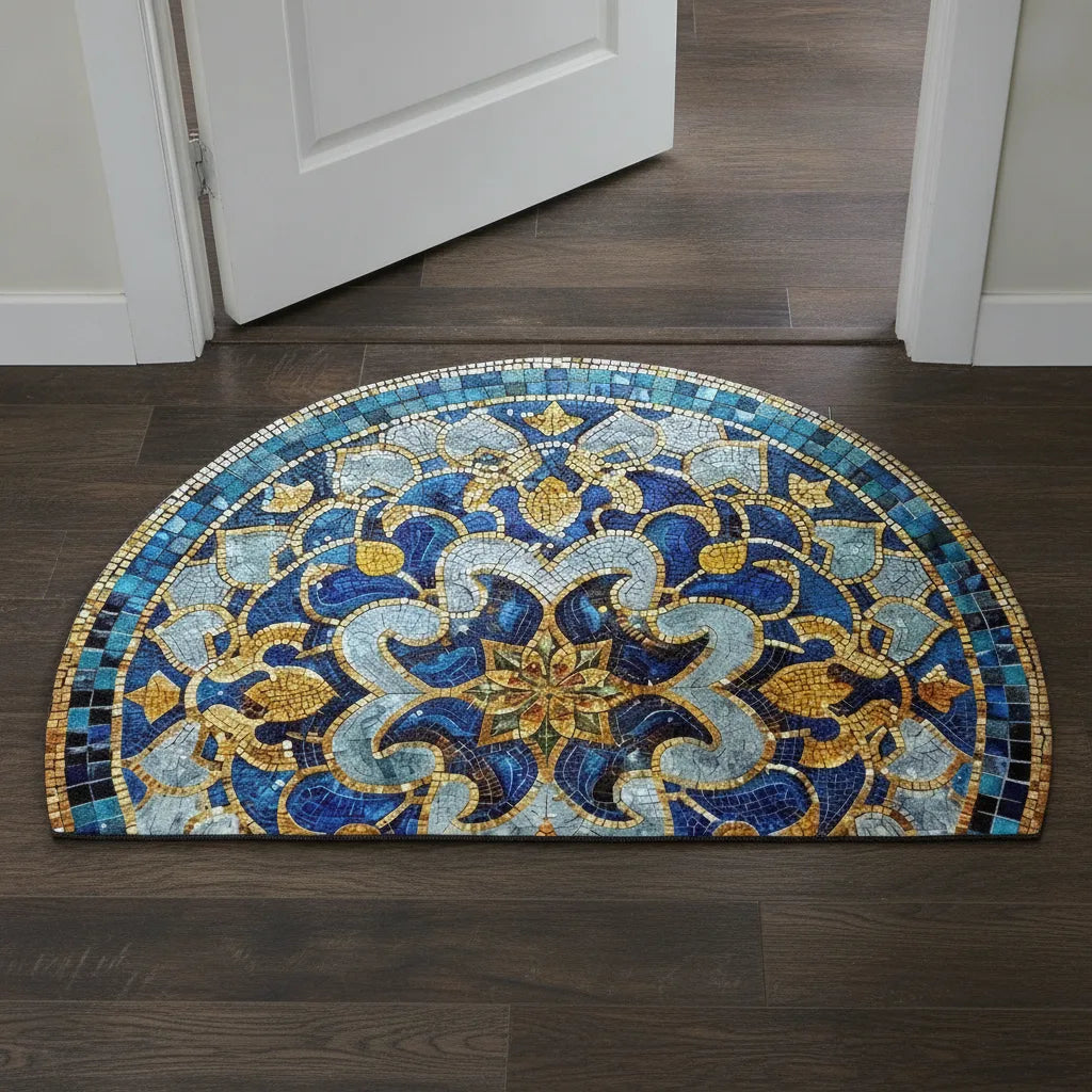 Tapis d'entrée motif mosaïque