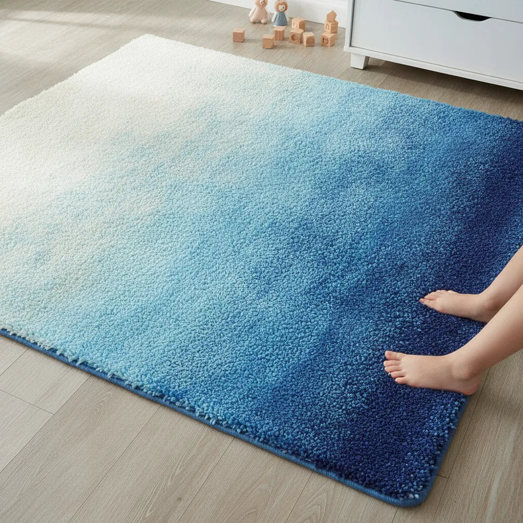 Tapis chambre enfant dégradé de couleur