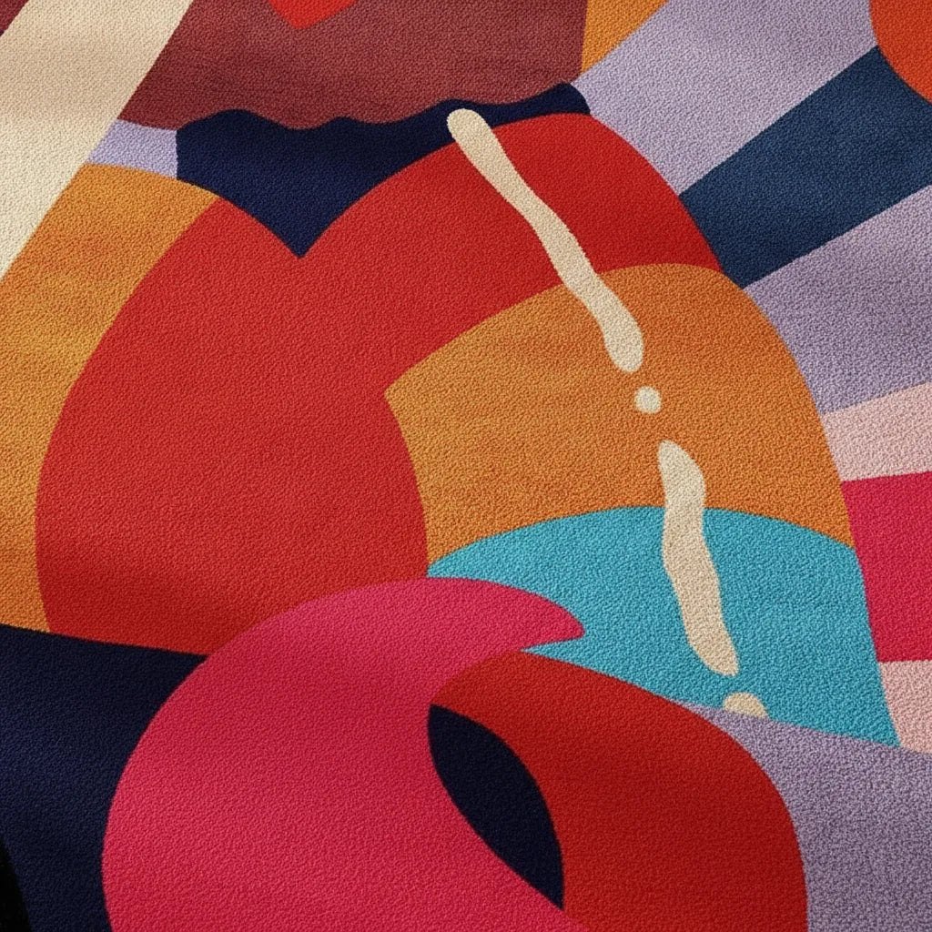 Tapis de salon abstrait moderne