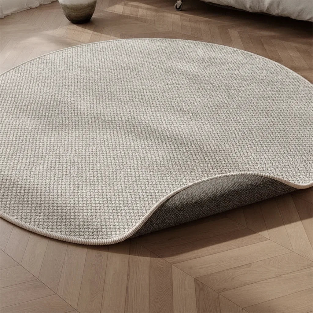 Tapis rond fin lavable en machine
