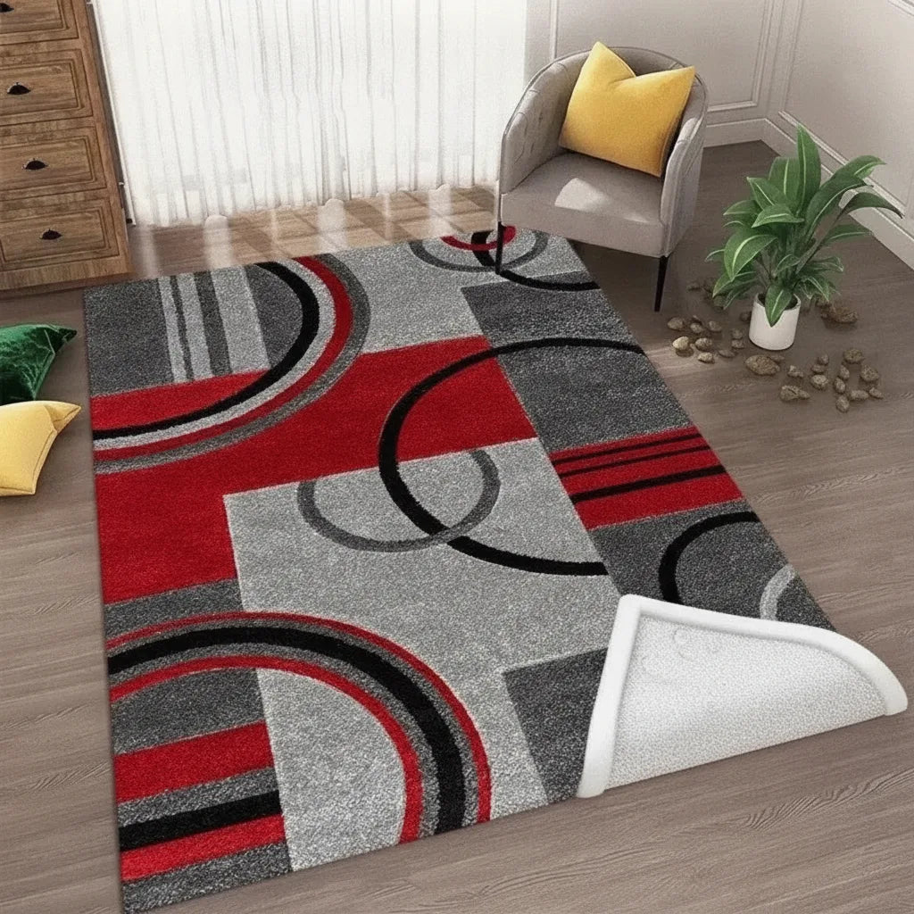 Tapis nordique abstrait lavable