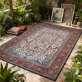 Tapis d'extérieur boho fleuri
