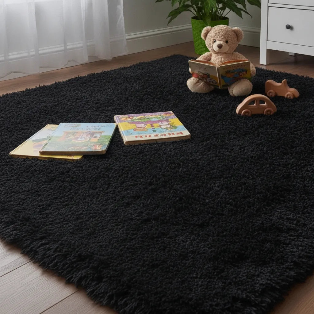Tapis enfant moelleux uni