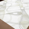 Tapis salon rayé minimaliste bohème