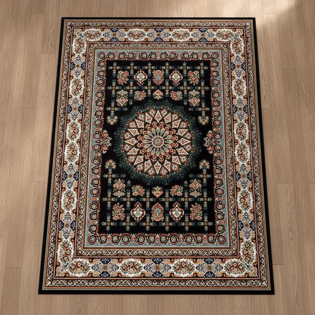 Tapis de salon bohème persan