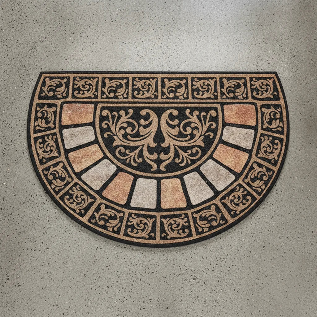 Tapis d'entrée motif mosaïque