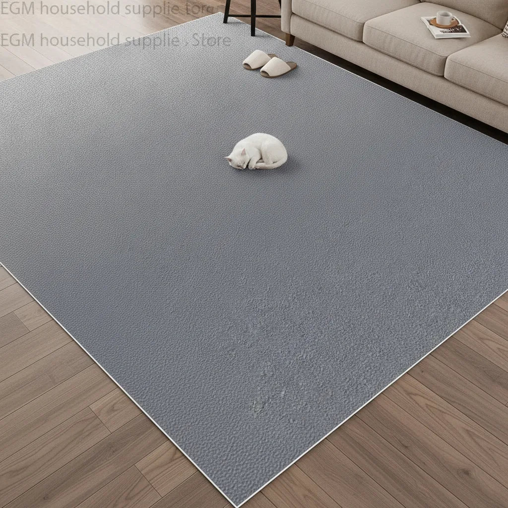 Tapis salon uni doux et lavable