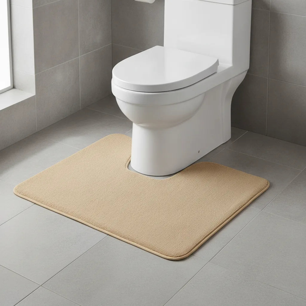 Tapis de bain en L pour coin de douche