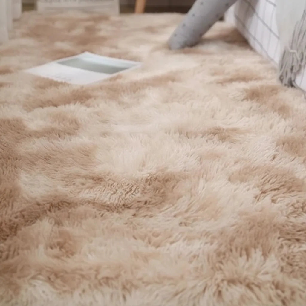 Tapis de chambre à poils longs