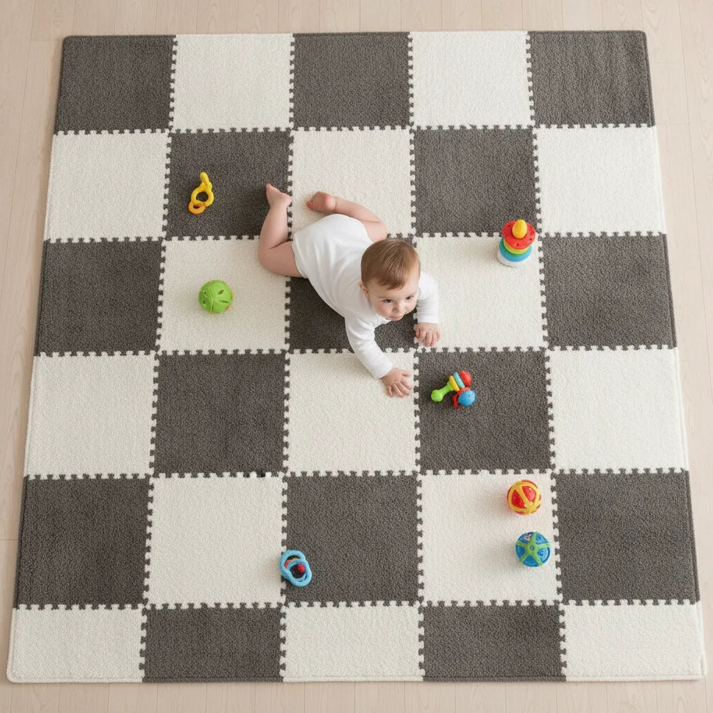 Tapis puzzle enfant dalles douces
