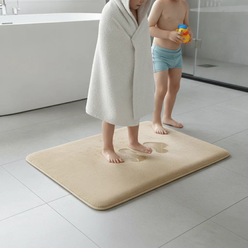 Tapis de bain très absorbant en velours