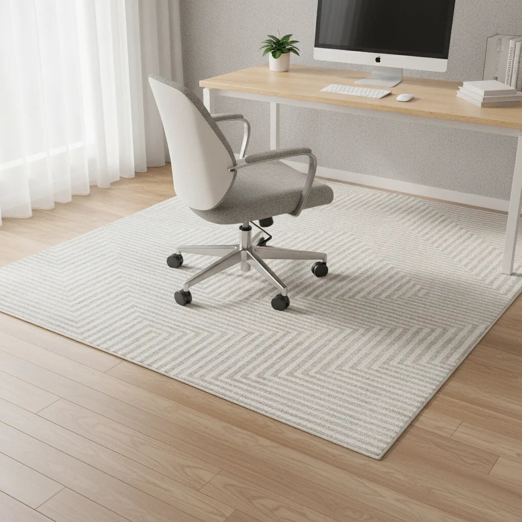 Tapis de bureau abstrait épais