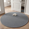 Tapis rond fin lavable en machine