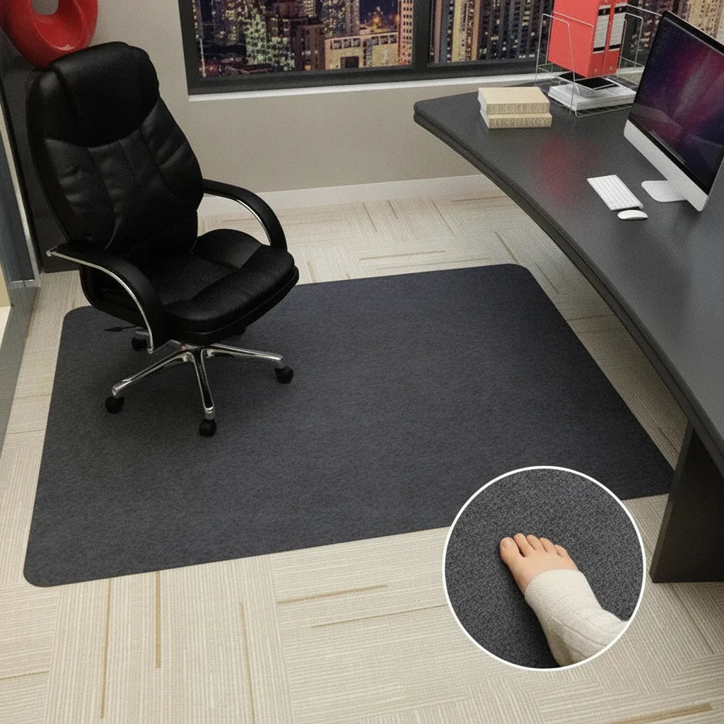 Tapis de bureau rayé antidérapant
