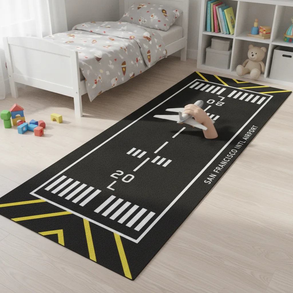 Tapis enfant piste d'aéroport
