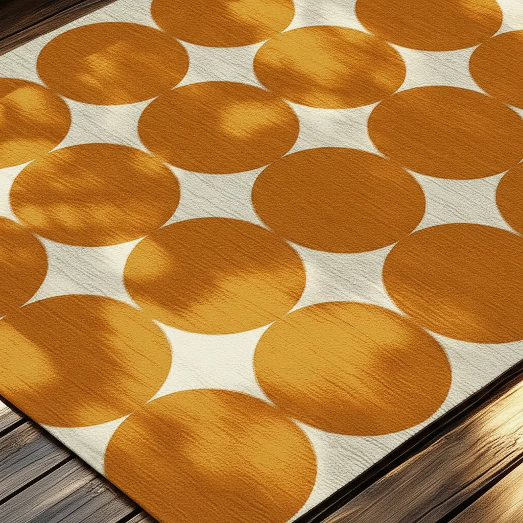 Tapis boho motif géométrique lavable