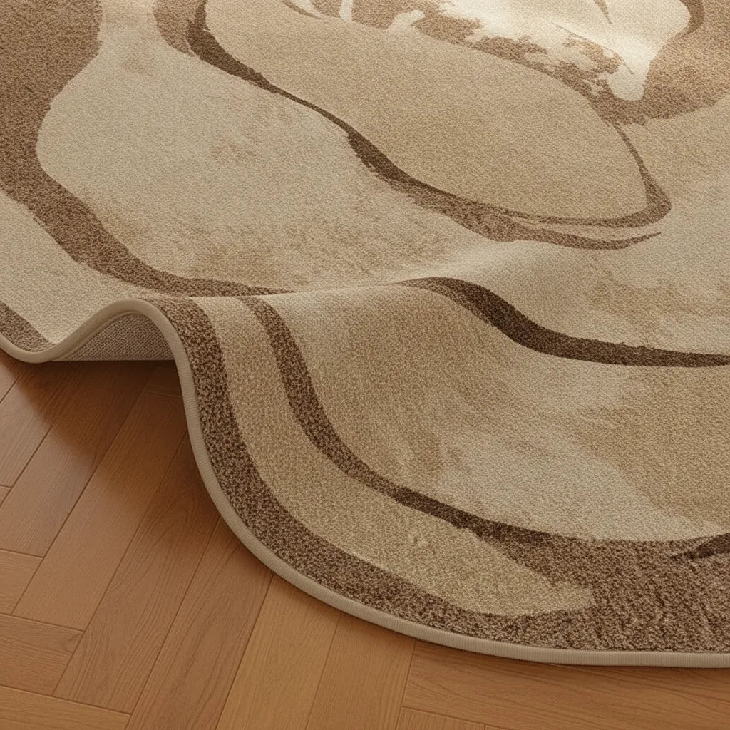 Tapis rétro moelleux à motifs