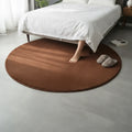 Tapis rond velours doux et épais