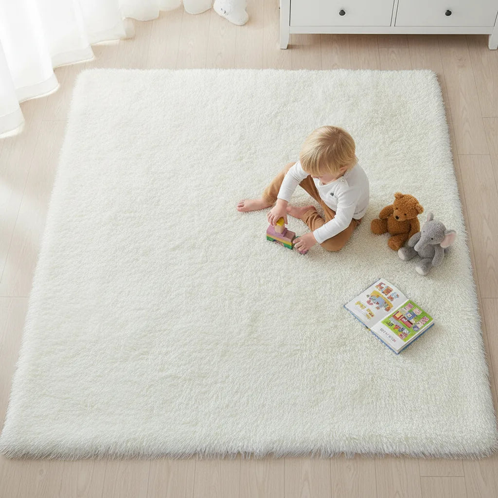 Tapis enfant fourrure douce