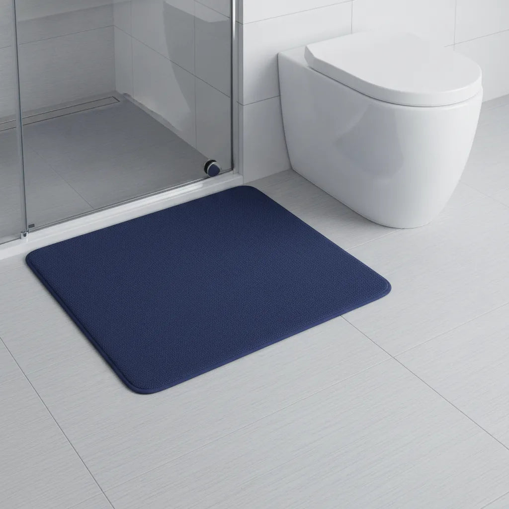 Tapis de bain en L pour coin de douche