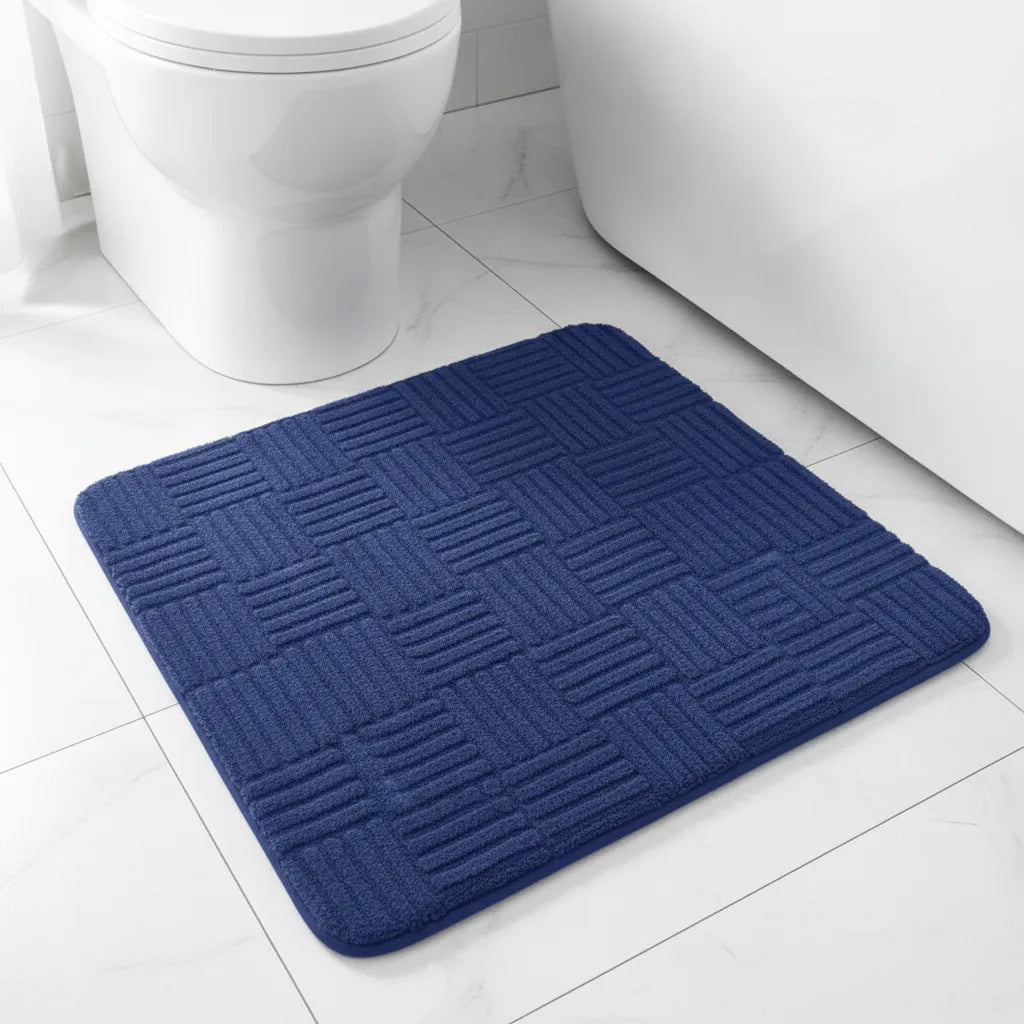 Tapis de bain épais en velours de coton
