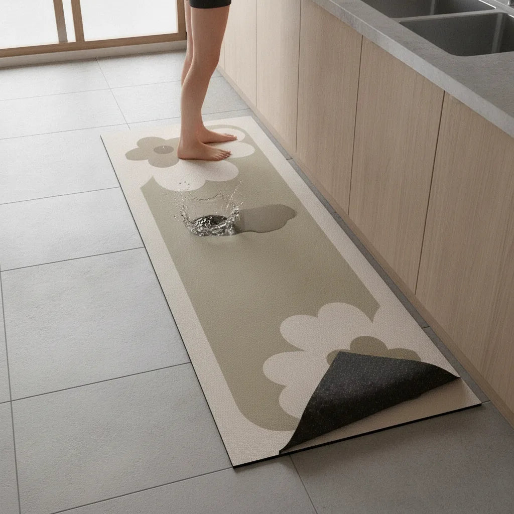 Tapis de cuisine japonais absorbant