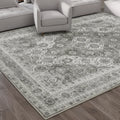 Tapis salon vintage à l'effet délavé