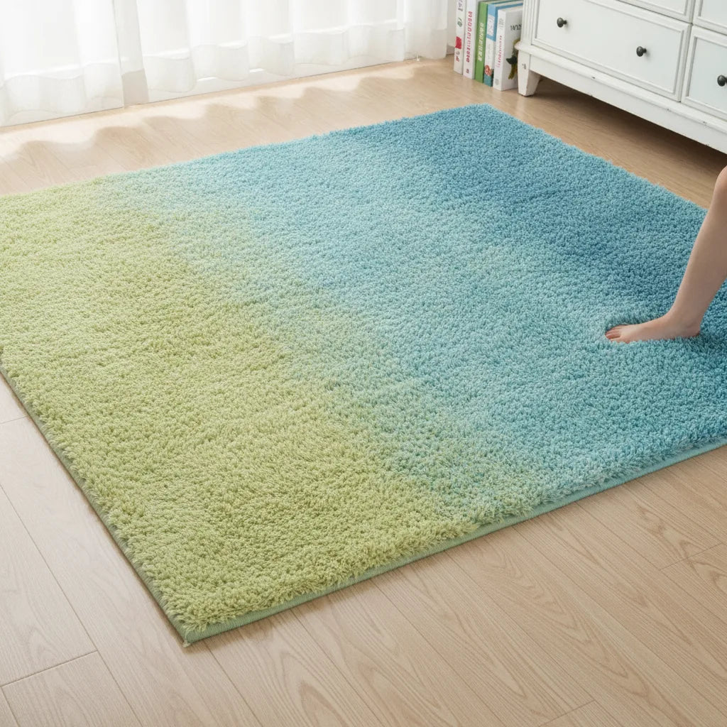 Tapis chambre enfant dégradé de couleur