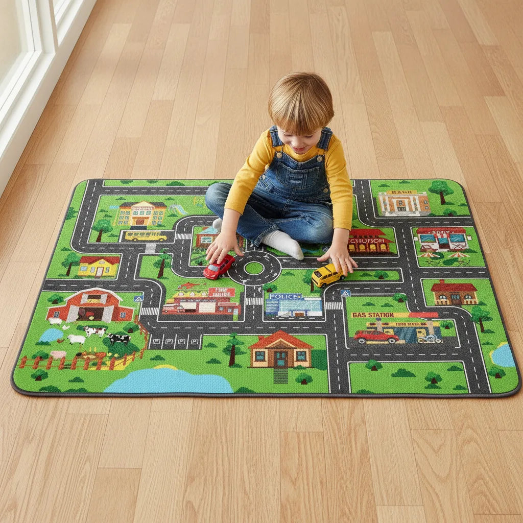 Tapis enfant circuit de ville