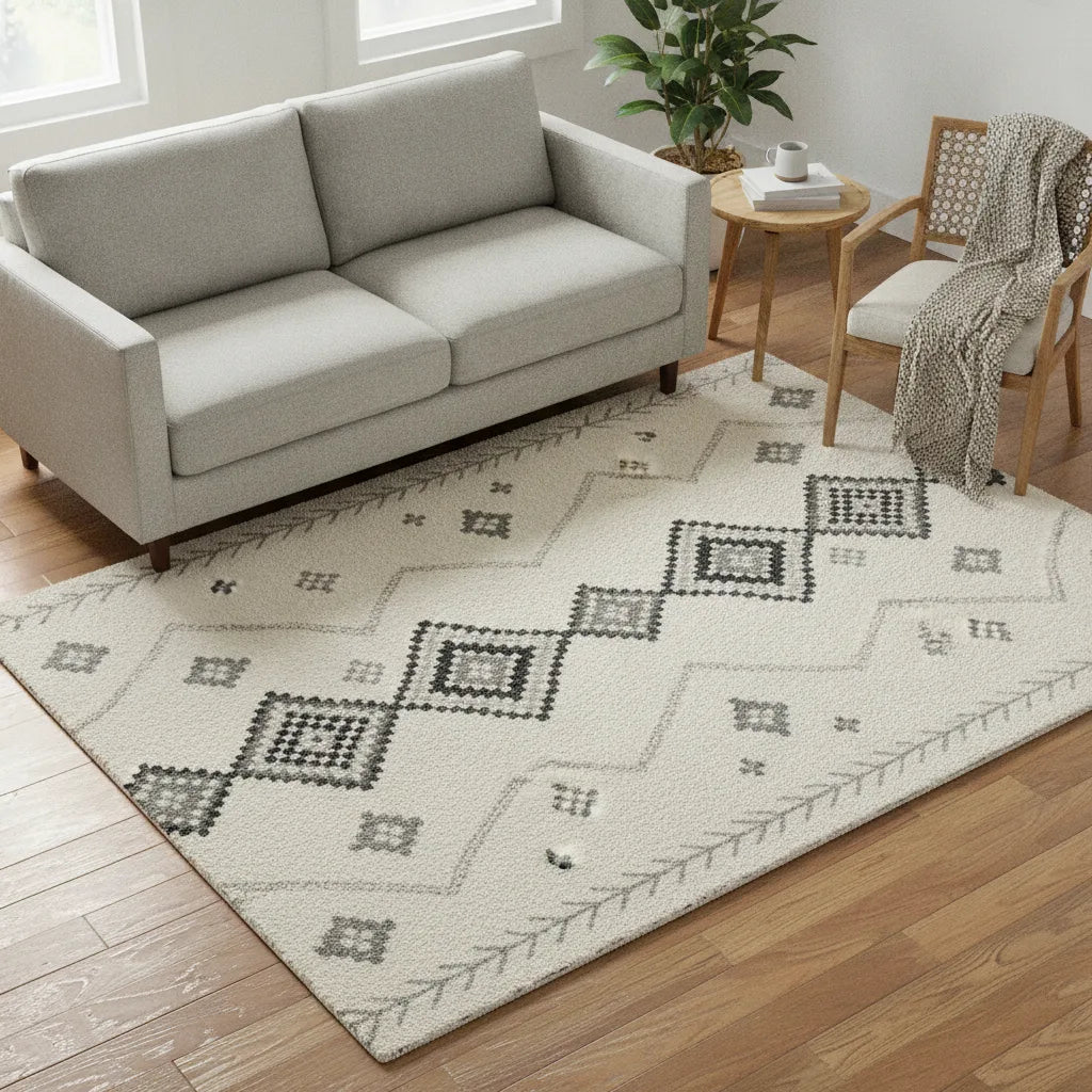 Tapis de salon berbère moelleux