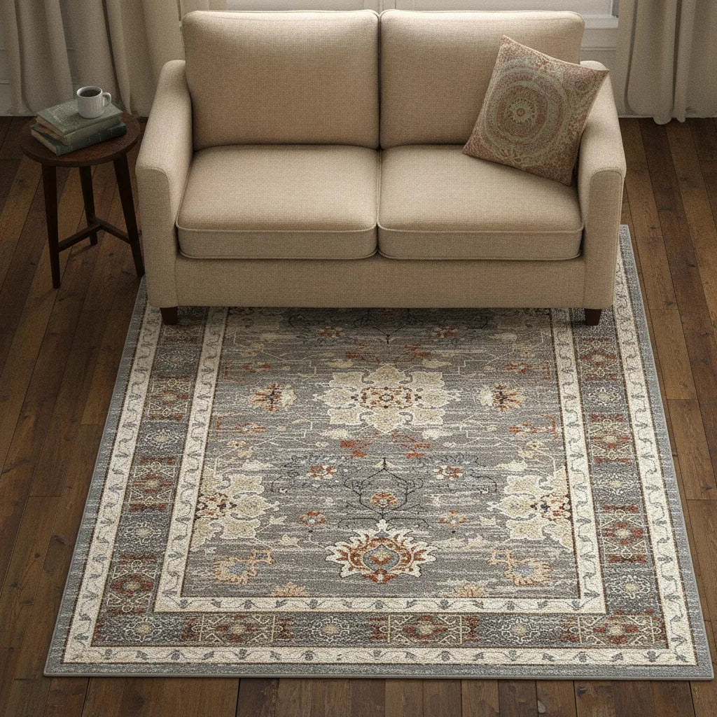 Tapis salon rétro américain lavable