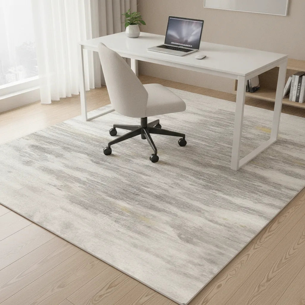 Tapis de bureau abstrait épais