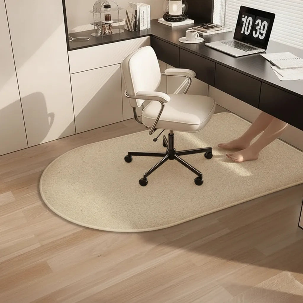 Tapis de bureau uni en flanelle épaisse