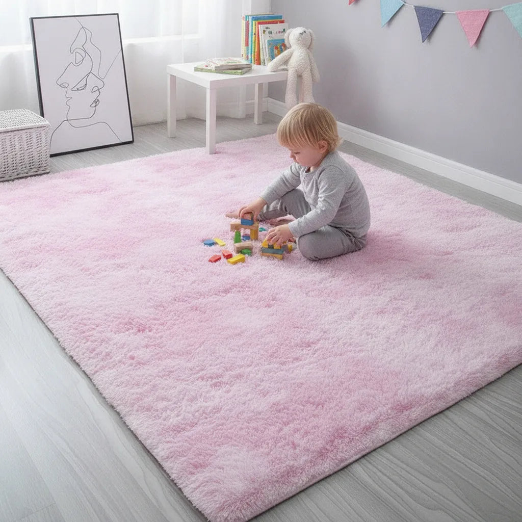 Tapis enfant fourrure douce