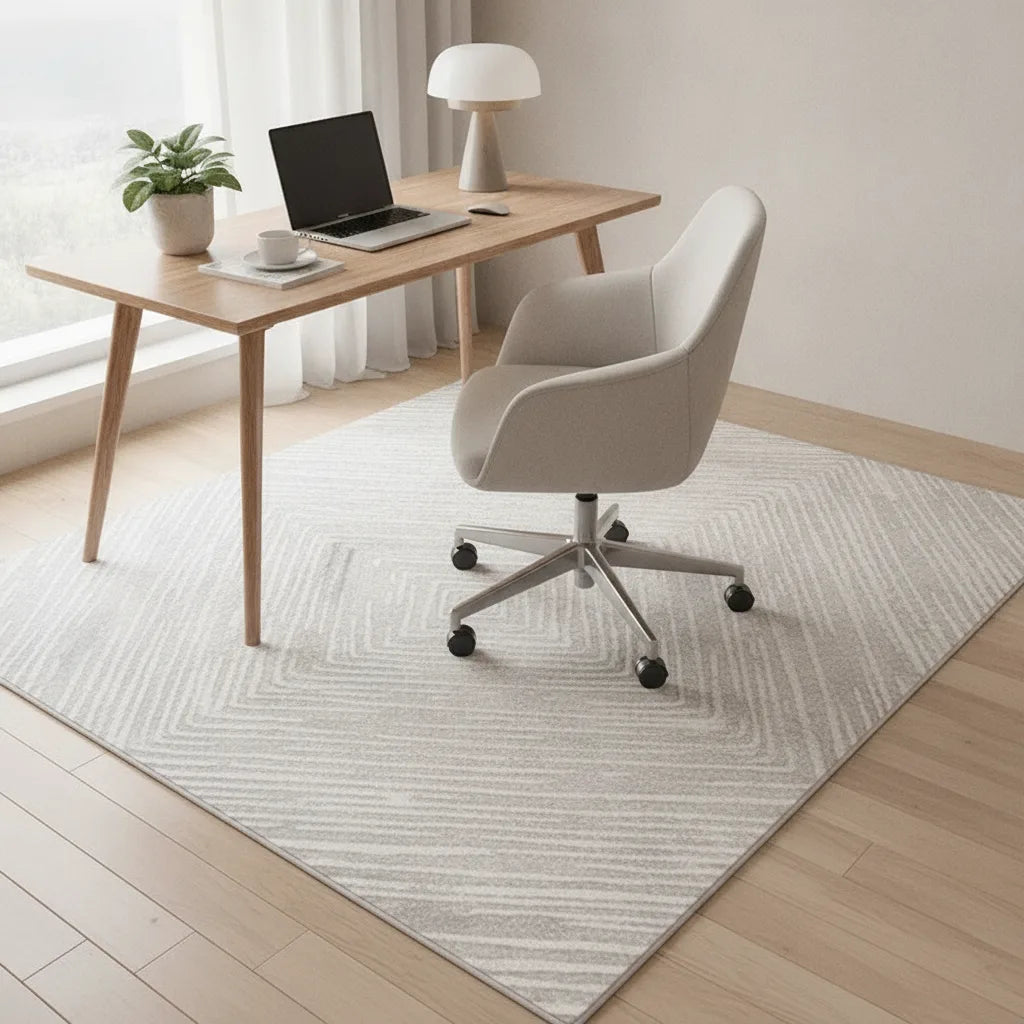 Tapis de bureau abstrait épais