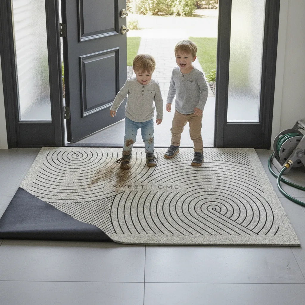 Tapis d'entrée gratte-pieds antidérapant