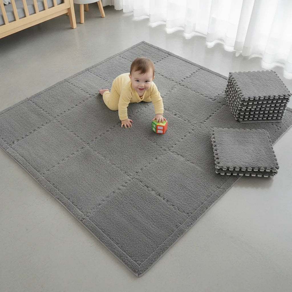 Tapis puzzle enfant dalles douces